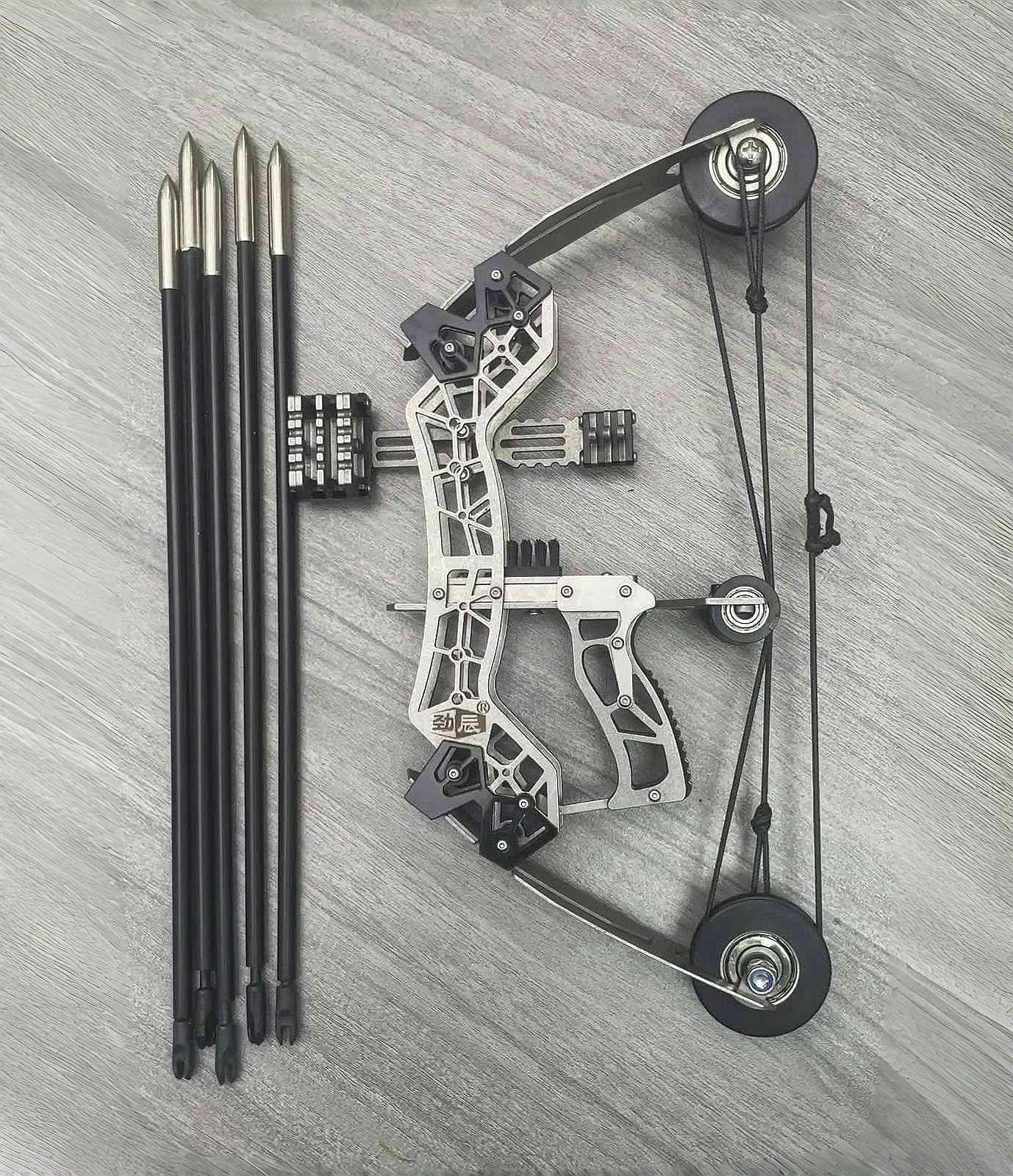 🎯10.2-inch Stainless Steel Mini Composite Bow