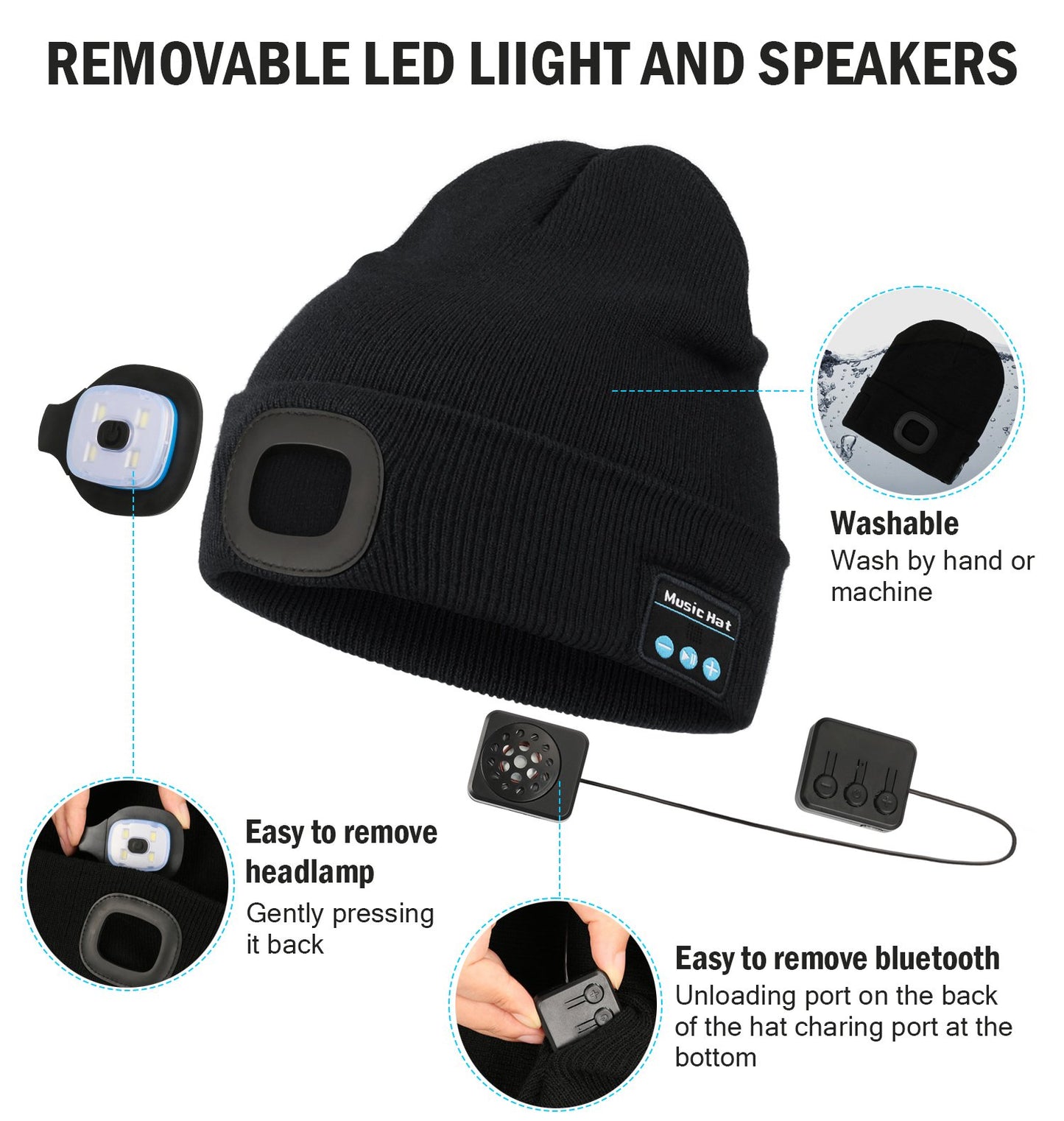 🔥 3-in-1 Bluetooth Beanie 🎧🧢 LED Lights + Warmth + Music – Perfect Outdoor Gift! 🎄🎁