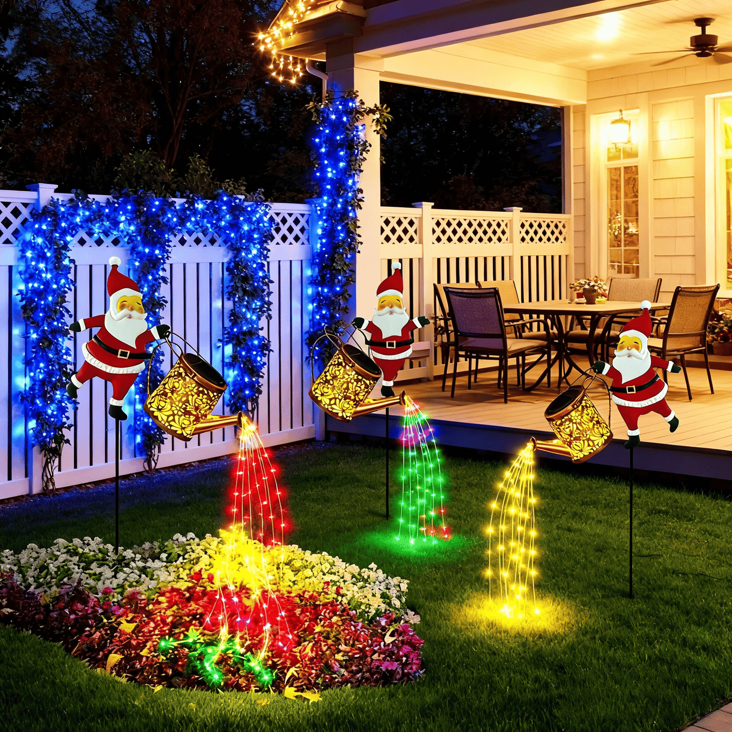 🎅Solar Santa Claus Watering Can Lights - Smart design for lower power use