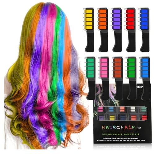 🌈Festive Fun Hair Chalk Combs – Bright Colour for Holiday Days