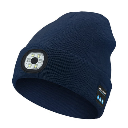 🔥 3-in-1 Bluetooth Beanie 🎧🧢 LED Lights + Warmth + Music – Perfect Outdoor Gift! 🎄🎁