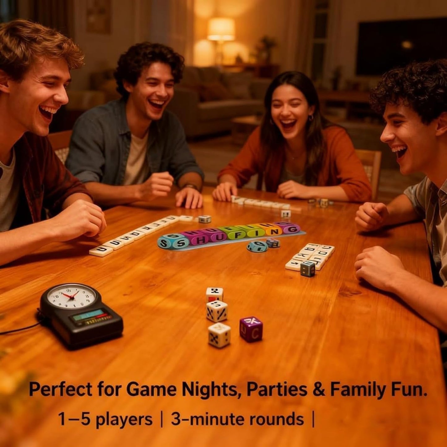 🔥🎲Dice Word Game Brain Exercise Game | ✨Perfect for Parties and Family Game Nights