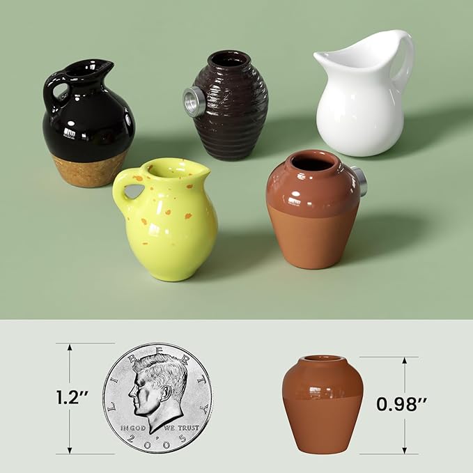 🌸Charming Mini Ceramic Vase Fridge Magnets - Plant Decor