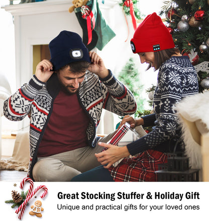 🔥 3-in-1 Bluetooth Beanie 🎧🧢 LED Lights + Warmth + Music – Perfect Outdoor Gift! 🎄🎁