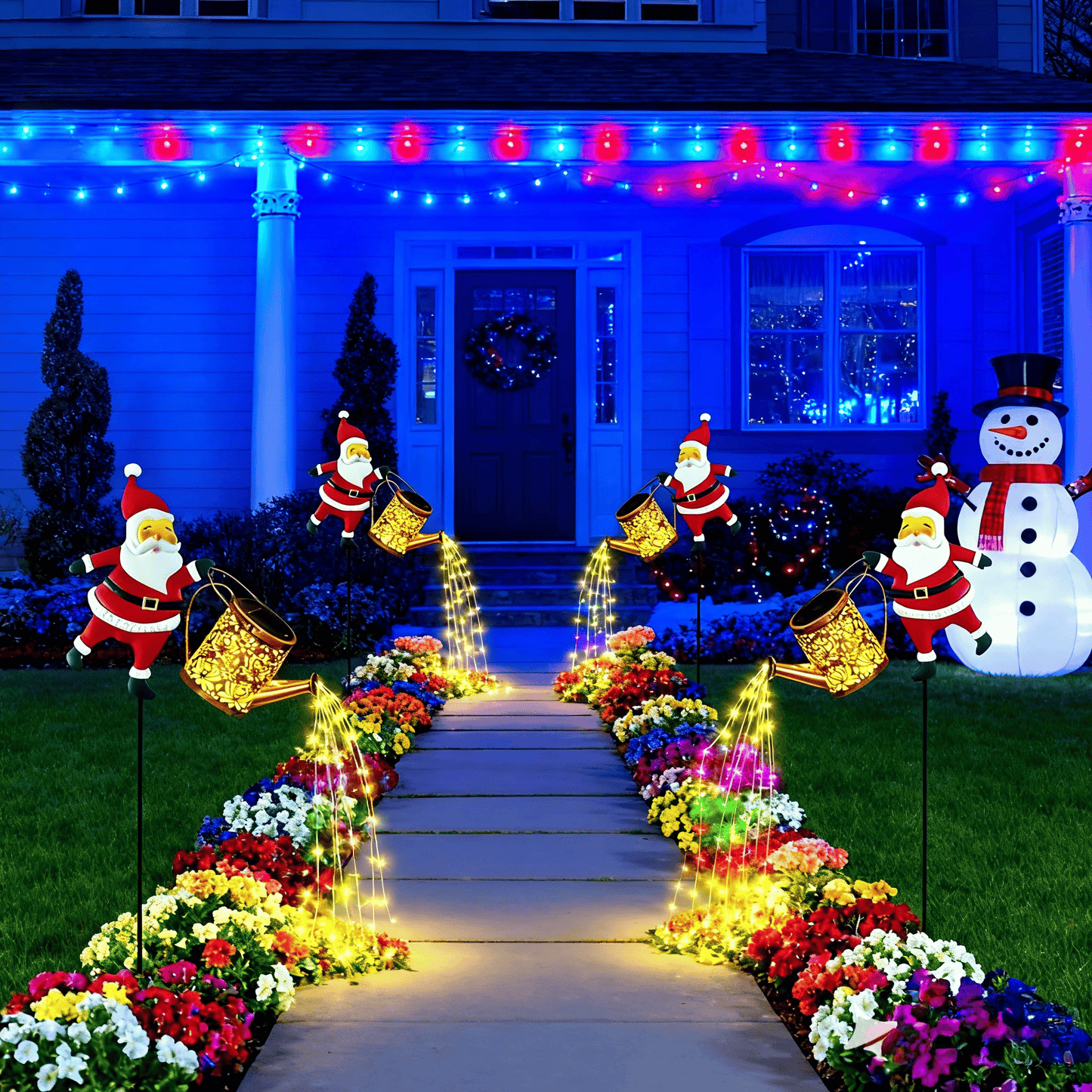 🎅Solar Santa Claus Watering Can Lights - Smart design for lower power use