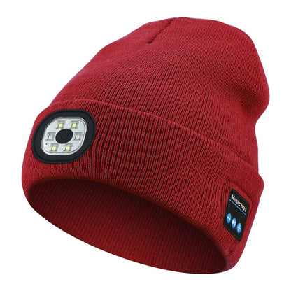🔥 3-in-1 Bluetooth Beanie 🎧🧢 LED Lights + Warmth + Music – Perfect Outdoor Gift! 🎄🎁