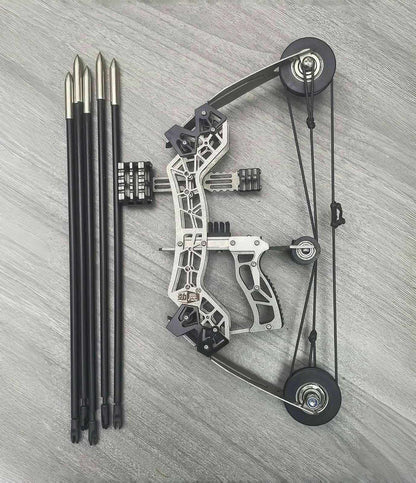 🎯10.2-inch Stainless Steel Mini Composite Bow