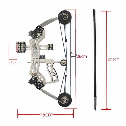 🎯10.2-inch Stainless Steel Mini Composite Bow