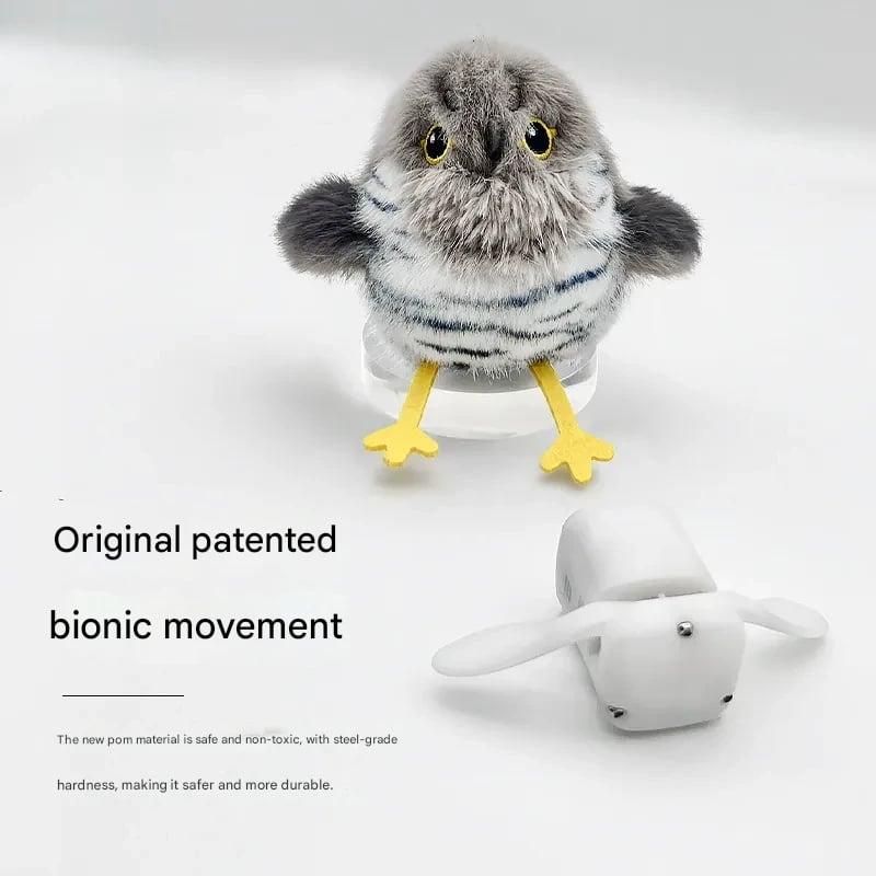 🐦😸Rechargeable Flapping & Chirping Bird Cat Toy