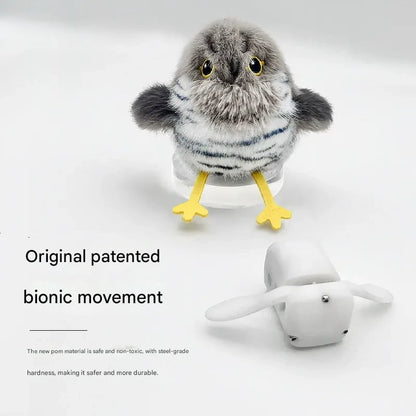 🐦😸Rechargeable Flapping & Chirping Bird Cat Toy