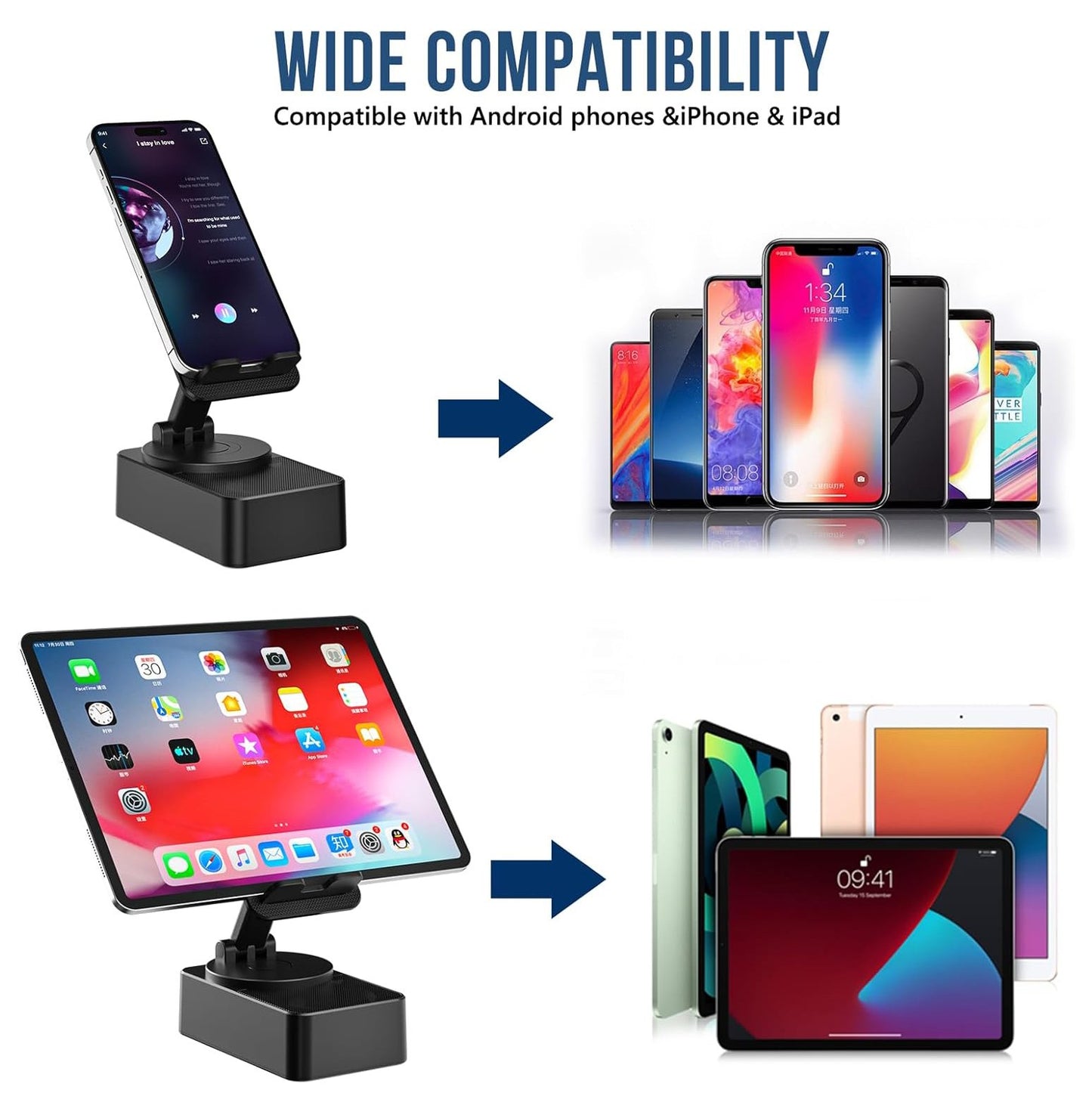 🤶Early Christmas Big Sale🎄5 in 1 Wireless Audio Bluetooth Speaker Phone Holder