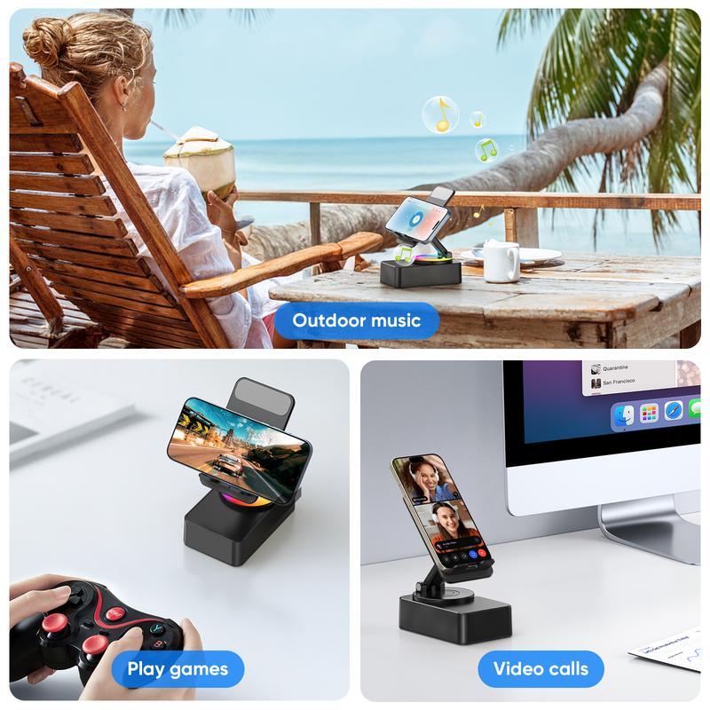 🤶Early Christmas Big Sale🎄5 in 1 Wireless Audio Bluetooth Speaker Phone Holder