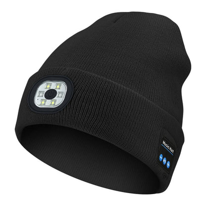 🔥 3-in-1 Bluetooth Beanie 🎧🧢 LED Lights + Warmth + Music – Perfect Outdoor Gift! 🎄🎁