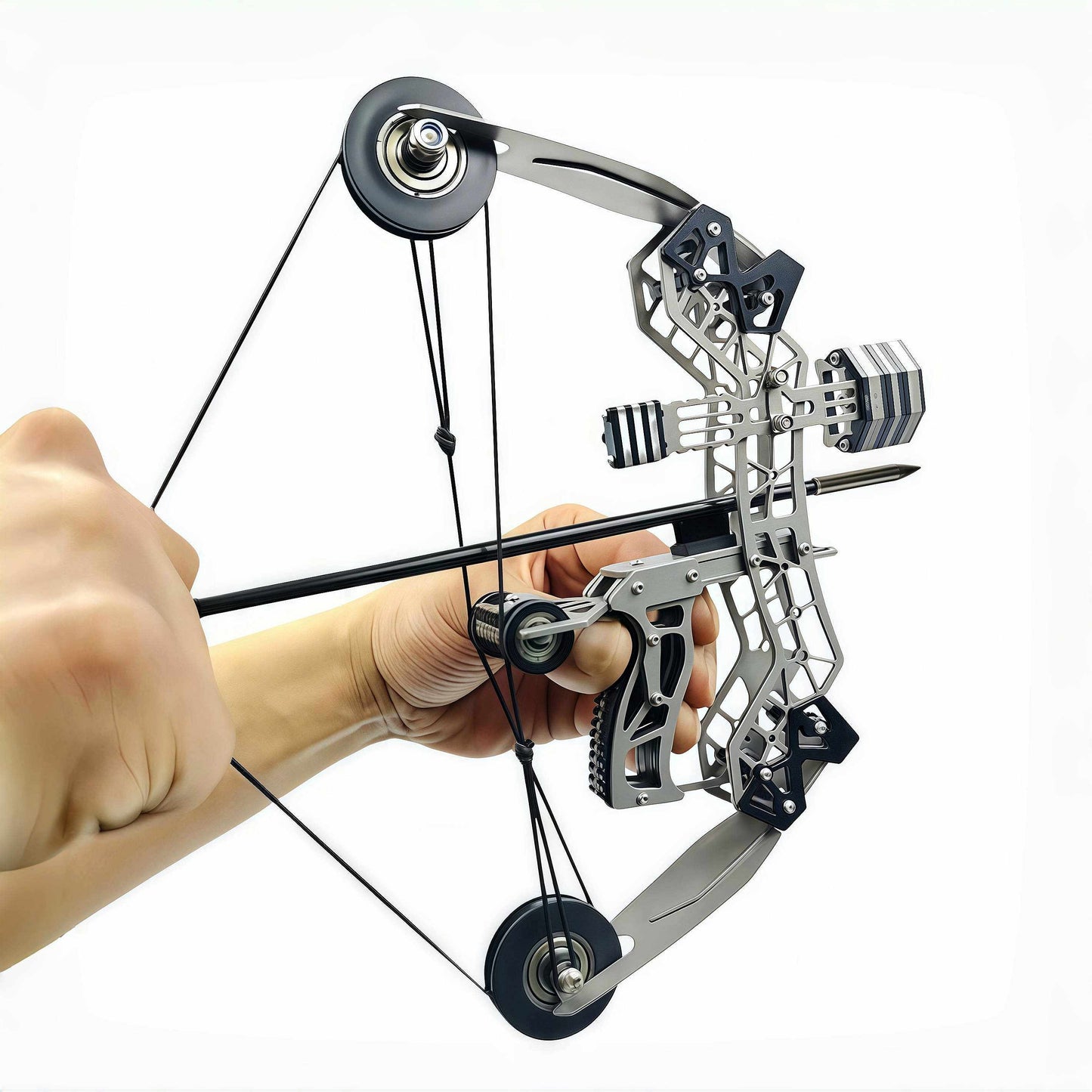 🎯10.2-inch Stainless Steel Mini Composite Bow