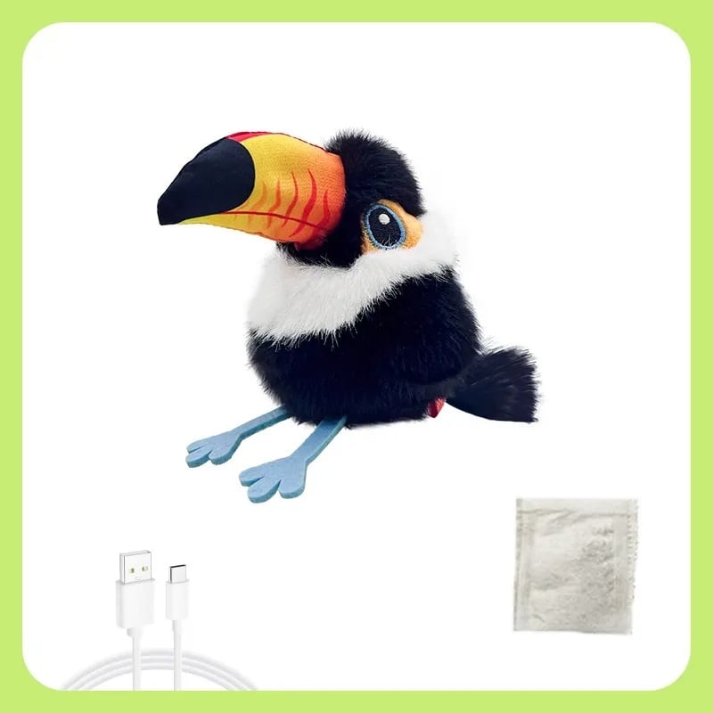 🐦😸Rechargeable Flapping & Chirping Bird Cat Toy