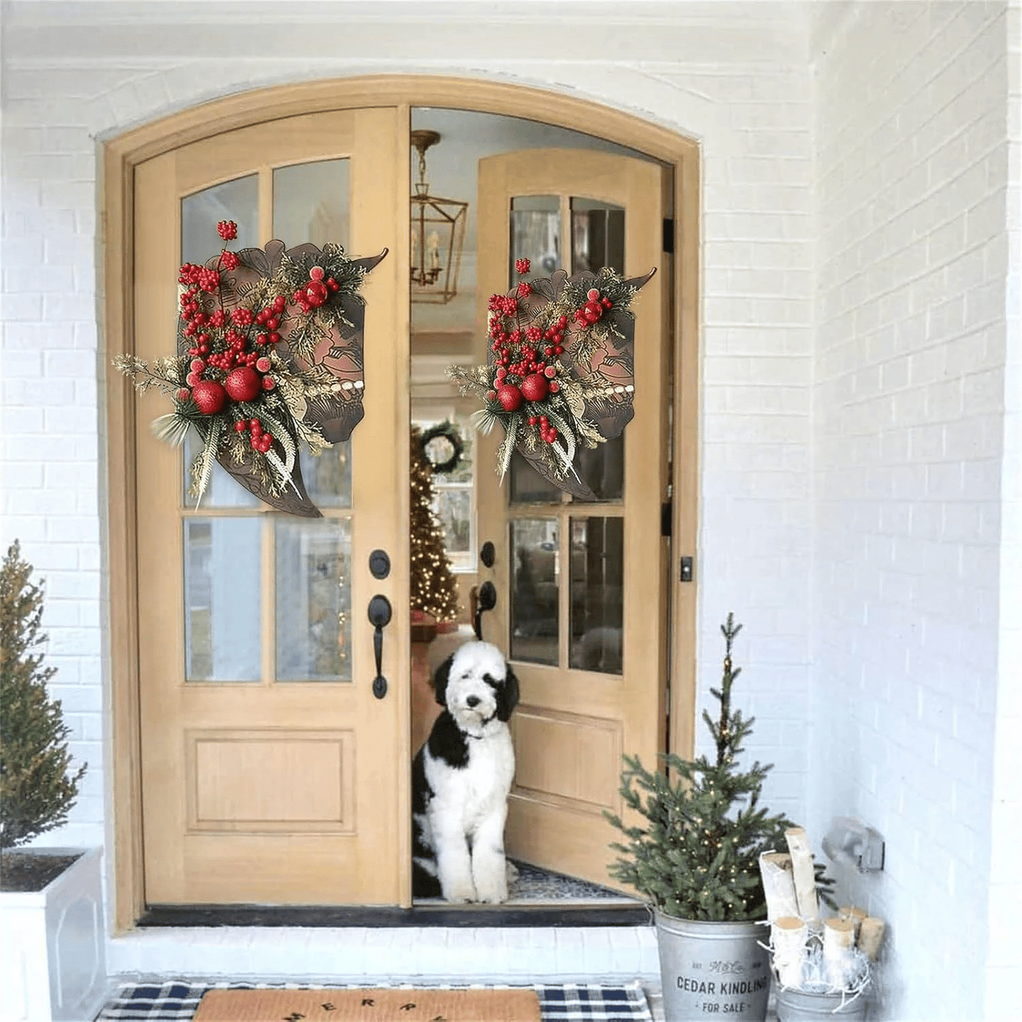 🌲🐴Horse Head Wreath for Christmas | Single, Pair & Family Bundles✨