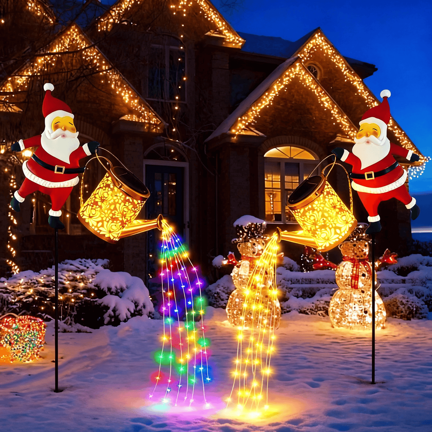 🎅Solar Santa Claus Watering Can Lights - Smart design for lower power use