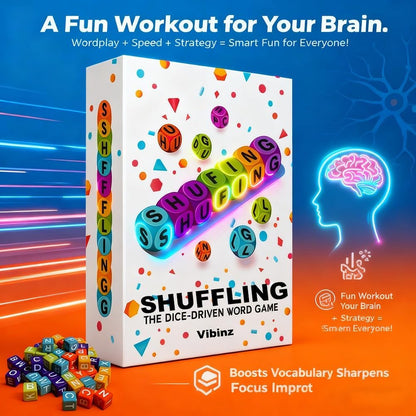 🔥🎲Dice Word Game Brain Exercise Game | ✨Perfect for Parties and Family Game Nights