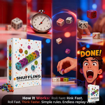 🔥🎲Dice Word Game Brain Exercise Game | ✨Perfect for Parties and Family Game Nights