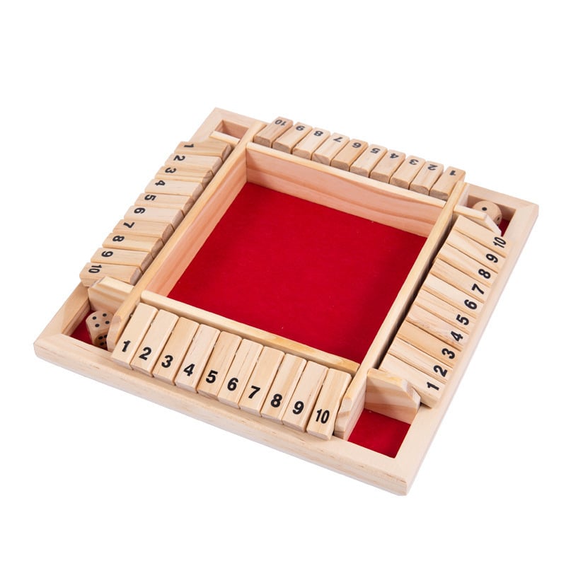 ✨SHUT THE BOX-WOODEN DICE BOARD GAME